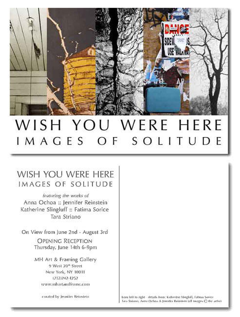 'Wish You Were Here' invite by Fatima Sorice